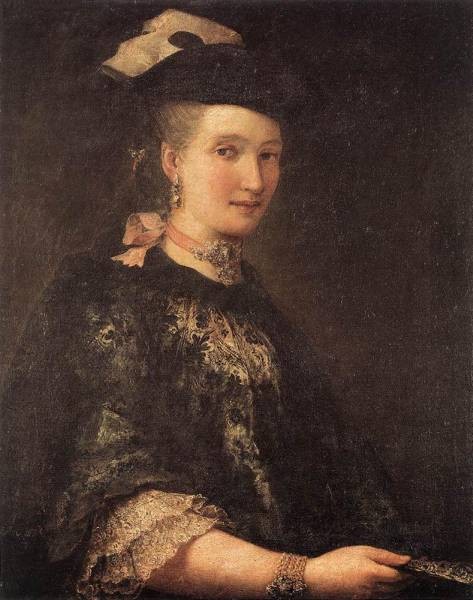 Portrait Of A Lady 1770 By Alessandro Longhi